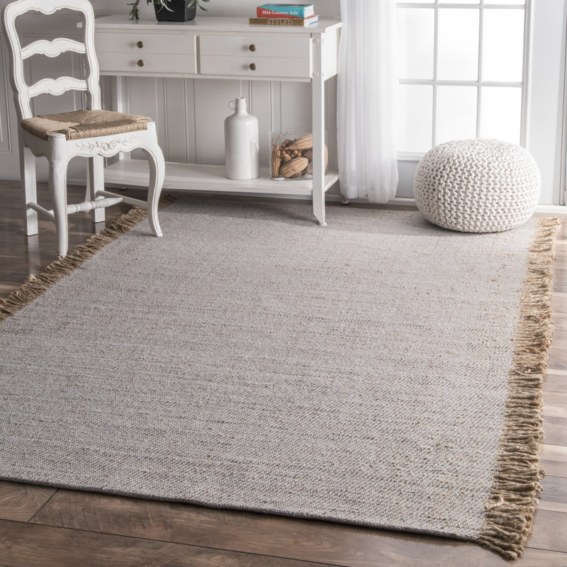 Harrison Handwoven Flatweave Light Beige Area Rug & Reviews Birch Lane